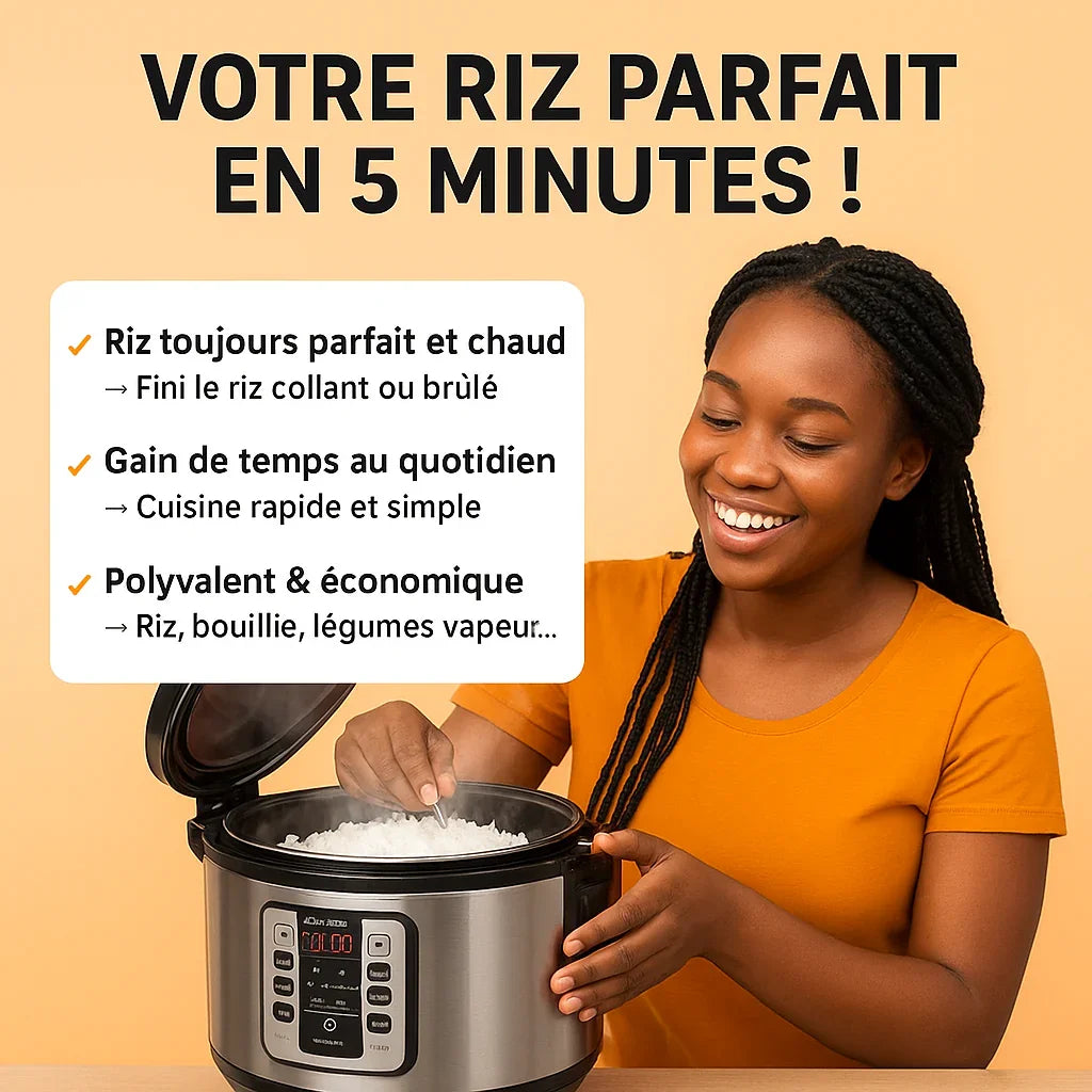 Découvrez le Cuiseur de Riz Electrique : La Révolution de la Cuisine Béninoise à Votre Portée !