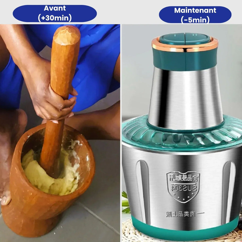 Simplifiez votre Cuisine avec le Grinder Électrique Inox